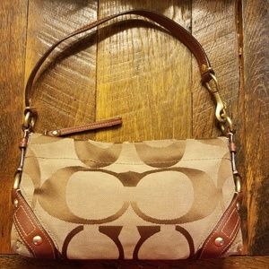 Coach Brown Signature Small Carly